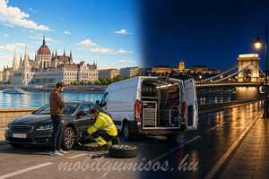 Gumiszerviz éjjel, nappal Budapest